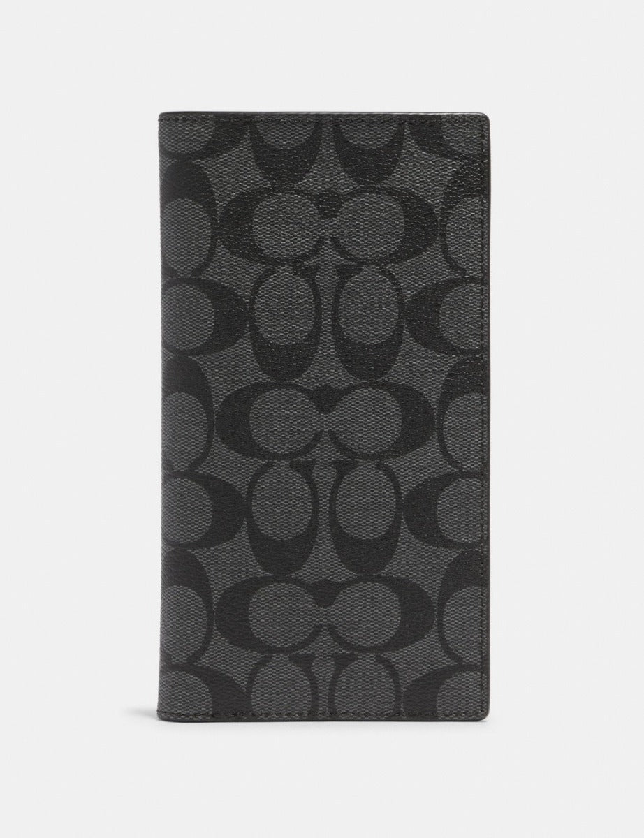 Coach 91663 Slim Passport Wallet In Signature Canvas Charcoal 193971659312 Coach 91663 Slim Passport Wallet In Signature Canvas Charcoal 193971659312